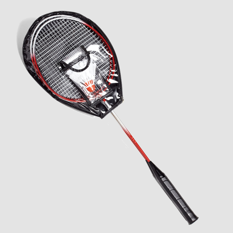 Racketset med dubbla öglor